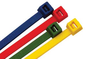 Kabelstrips - farvet plast
