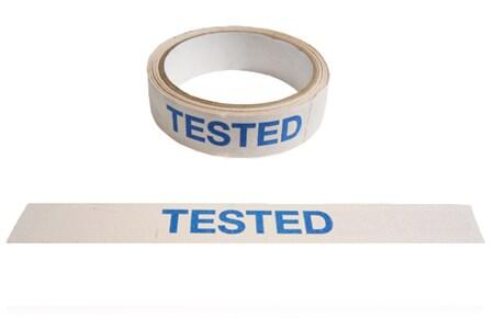"tested"-tape